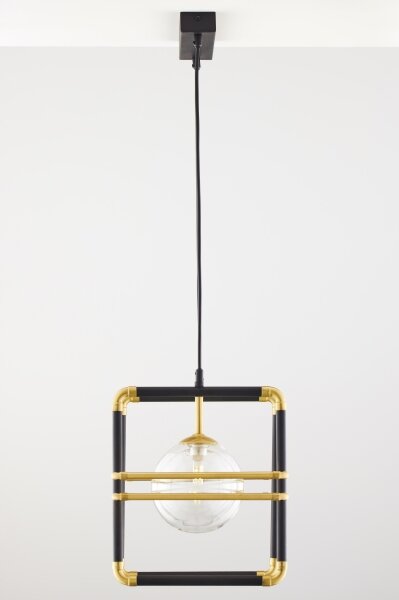 Jupiter 2029 - Lampadario a sospensione con filo FIORI 2xG9/10W/230V nero/oro/limpido