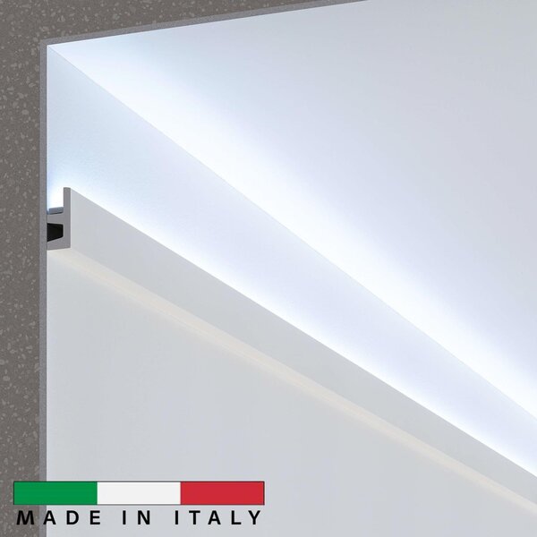 Cornice Pitturabile per Illuminazione Segnapasso per Strisce LED - 2m Variante Lunghezza 2 Metri
