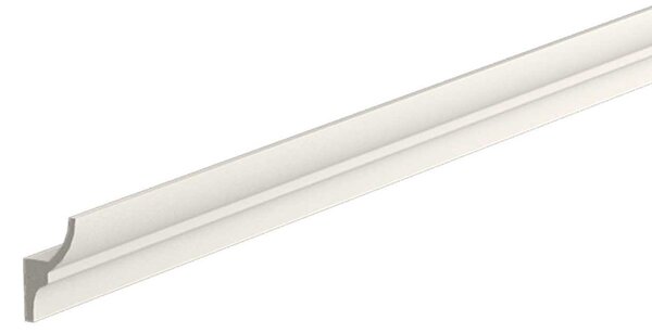 Cornice Pitturabile Convessa per parete per Strisce LED - 2m Variante Lunghezza 2 Metri