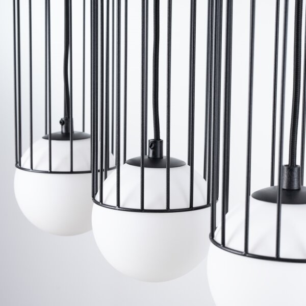 Sollux SL.1334 - Lampadario a sospensione con filo BRINA 3xG9/8W/230V nero