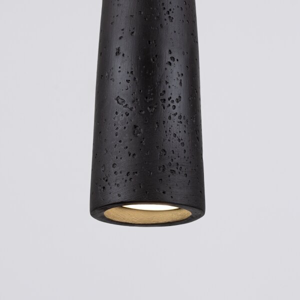 Sollux SL.1355 - Lampadario a sospensione con filo ELECTRA 1xGU10/10W/230V calcestruzzo/nero