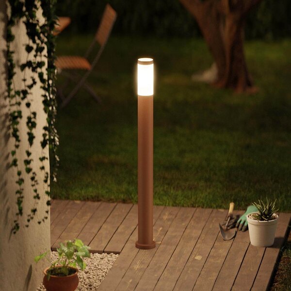 Paletto da Giardino 100cm CORTEN IK06 IP54 base E27