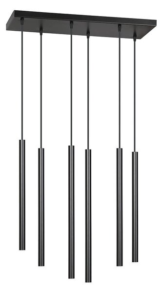Lampadario a sospensione SELTER 6 BLACK