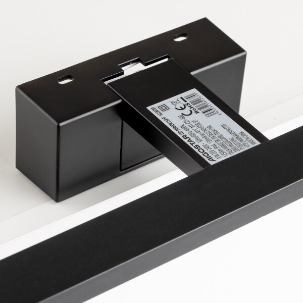 Aigostar - Illuminazione per specchio da bagno a LED 8W/230V 4000K 40 cm IP44 nero