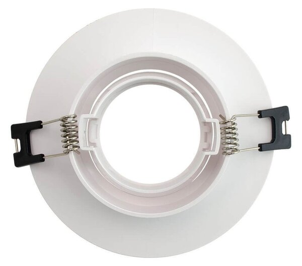 Faretto da Incasso Orientabile Foro Ø75-80mm Bianco