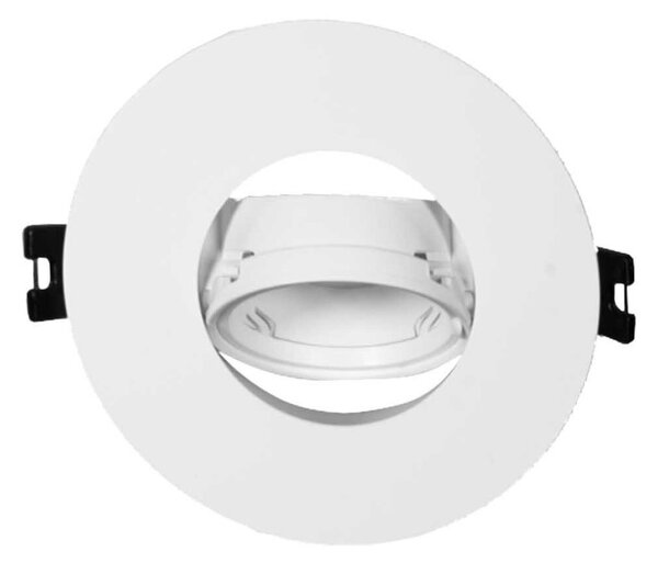Faretto da Incasso Orientabile Foro Ø75-80mm Bianco