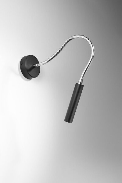 Applique da Parete in Acciaio Axil G9 Orientabile Nera da interno