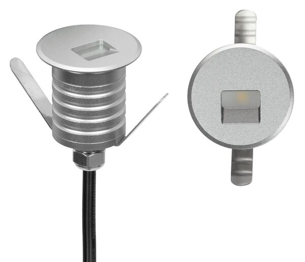 Faretto LED Acciaio 1W IP67 Professional - per Gradini Colore Bianco Caldo 2.700K