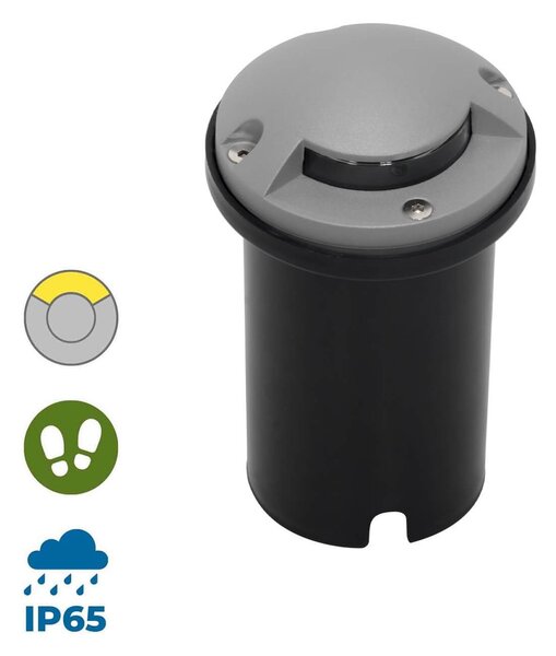 Zeitnet Inc. Faretto carrabile incasso terreno IP65 stagna LAMPADINA LED GU10 6W luce blu rosso verde inclusa