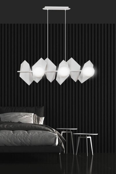 Lampadario a Sospensione DRIFTON 6 BLACK e WHITE Colore Bianco