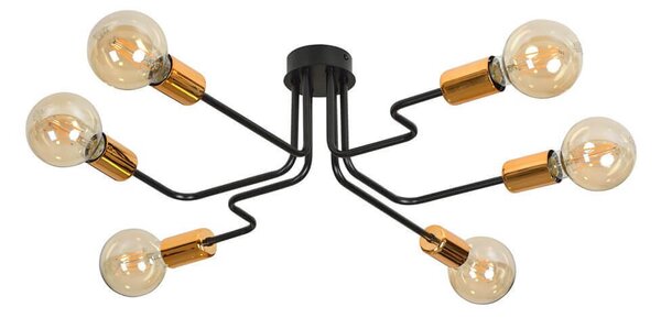 Lampadario HARMONY 6 BLACK da soffitto