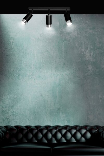 Lampadario Orientabile HIRO 3 BLACK e WHITE da soffitto e parete