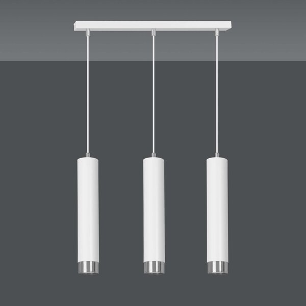 Lampadario a sospensione KIBO 3 BLACK e WHITE