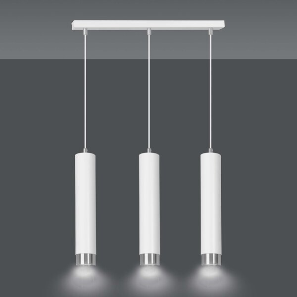 Lampadario a sospensione KIBO 3 BLACK e WHITE