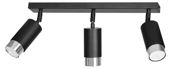 Lampadario Orientabile HIRO 3 BLACK e WHITE da soffitto e parete