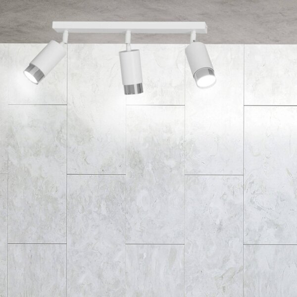 Lampadario Orientabile HIRO 3 BLACK e WHITE da soffitto e parete