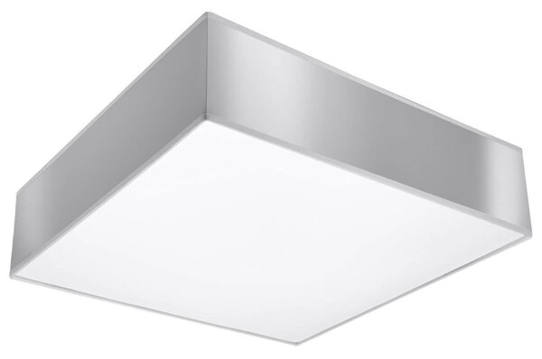 Plafoniera Quadrata in PVC da Soffitto 2xE27 HORUS 35 Grey da interno
