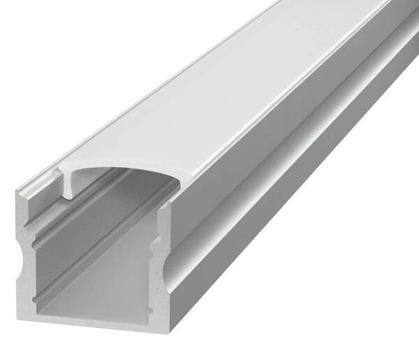 Profilo Alto 1m e 2m per striscia LED Alluminio Quadrato Variante Lunghezza Profilo 2 metro
