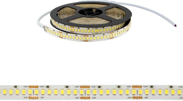Striscia LED Professional 2835/224 - IP20 - 25W/m - 2.900lm/m- 5m - 24V Colore Bianco Freddo 5.700K