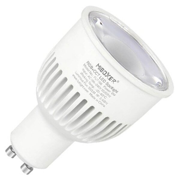 Faretto LED GU10 6W RGB+CCT Dimmerabile Sincronizzazione Automatica Colore RGB+CCT