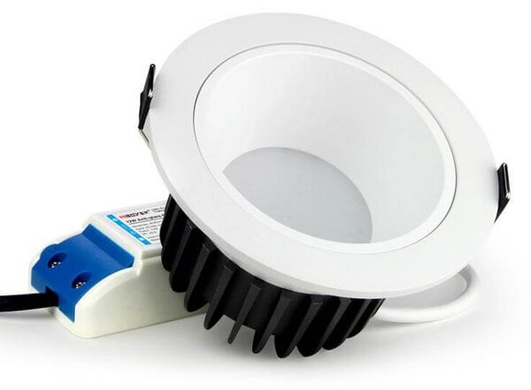 Faro da Incasso 12W RGB+CCT Dimmerabile Antiabbagliamento Sinc. Aut. - Foro Ø95mm -100mm Colore RGB+CCT