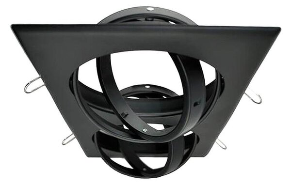 Faro da Incasso Orientabile per 2 lampade AR111 - Nero