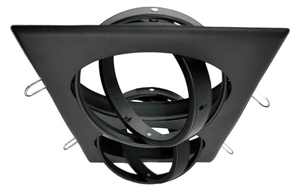 Faro da Incasso Orientabile per 2 lampade AR111 - Nero