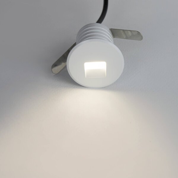 Faretto LED Bianco 1W IP67 Professional - per Gradini Colore Bianco Caldo 2.700K