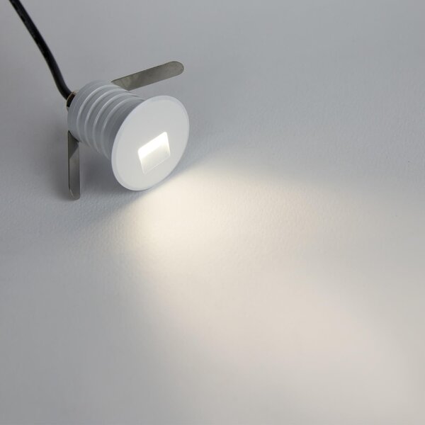 Faretto LED Bianco 1W IP67 Professional - per Gradini Colore Bianco Caldo 2.700K