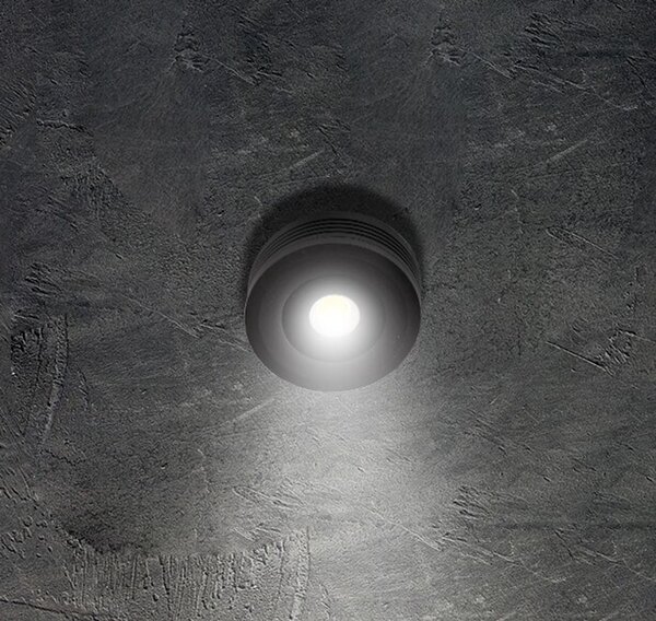 Faretto LED a superficie 5W IP65 220V Dimmerabile Nero - Professional Colore Bianco Naturale 4.000K