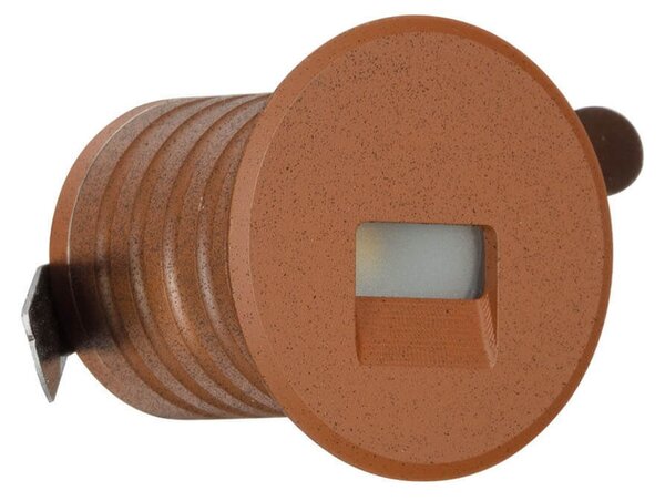 Faretto LED Corten 1W IP67 Professional - per Gradini Colore Bianco Caldo 2.700K