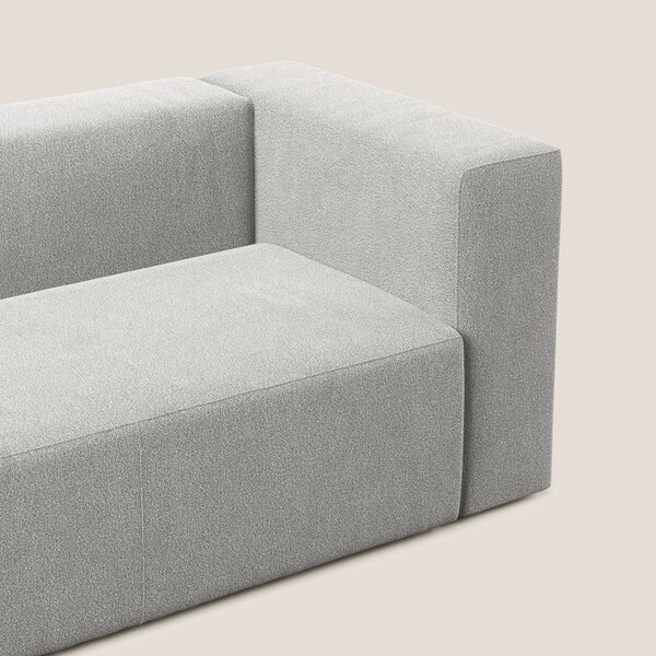 Nettuno modulo angolo/laterale maxi in morbido tessuto bouclè T07 grig