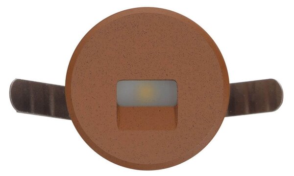 Faretto LED Corten 1W IP67 Professional - per Gradini Colore Bianco Caldo 2.700K