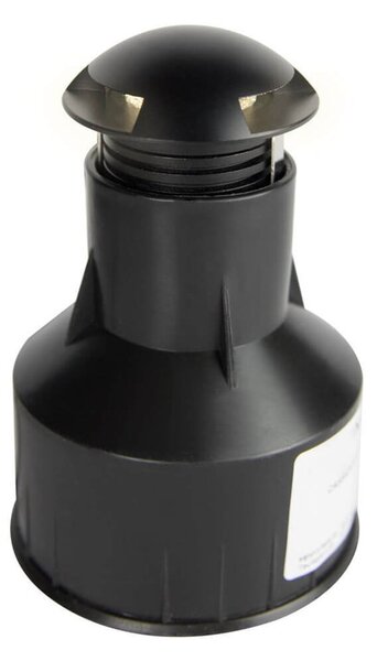 Faretto LED 3W Tridirezionale IP67 Nero - Professional Colore Bianco Caldo 2.700K