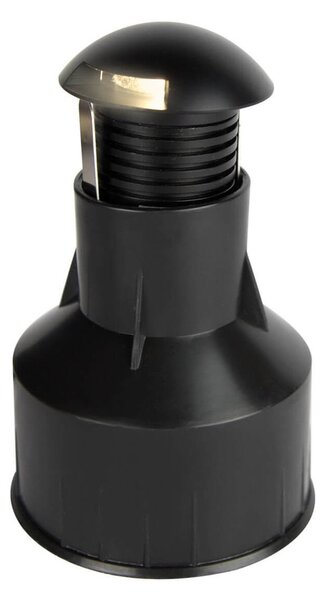 Faretto 3W Monodirezione IP67 Nero - Professional Colore Bianco Caldo 2.700K