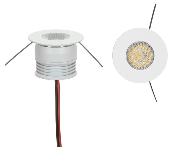 Faretto Segnapasso LED 3W IP44 Bianco 25° 220V Colore Bianco Caldo 3.000K