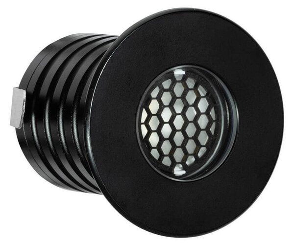 Segnapasso LED 3W IP67 Anti-Abbagliamento Nero Professional Colore Bianco Caldo 2.700K