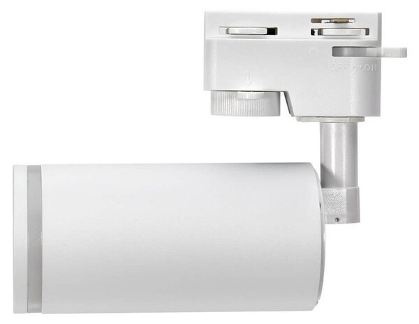 Faretto GU10 per Binario Monofase Bianco Orientabile