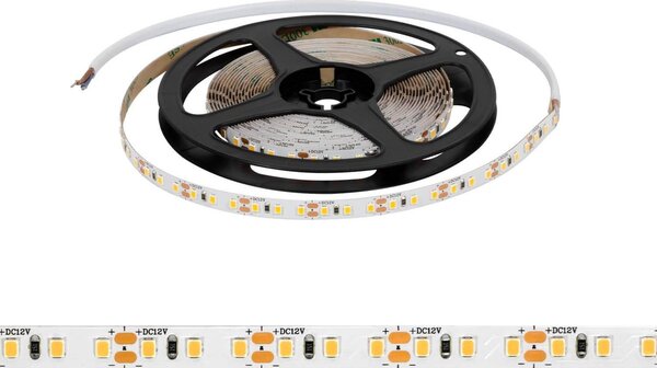 Striscia LED 2835/120 12V 12W/m IP20 5m Colore Bianco Caldo 3.000K