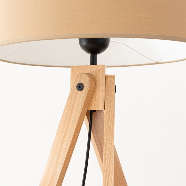 Sollux SL.1905 - Lampada da terra NATT 1xE27/15W/230V tortora