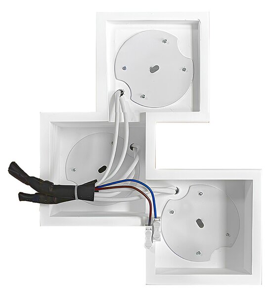 Applique da Soffitto in Gesso Pitturabile 3xGX53 - Serie ESSENZA