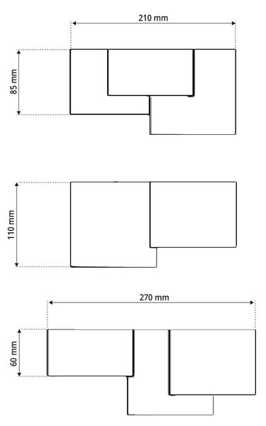 Applique da Soffitto in Gesso Pitturabile 3xGX53 - Serie ESSENZA
