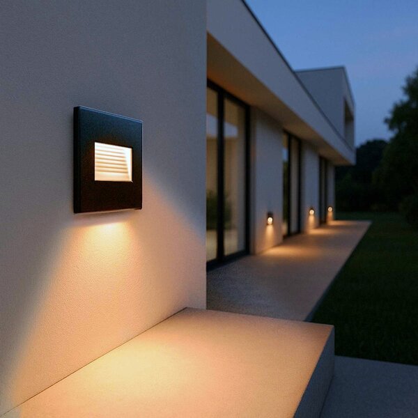 Segnapasso LED per Scatola 503 3.5W IP65 - Luce Asimmetrica Colore Bianco Naturale 4.200K