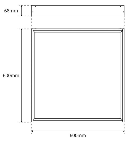 Plafoniera LED 60x60 42W CCT Bianco Variabile UGR19 con driver Philips