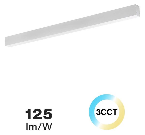 Lampada Lineare LED da Soffitto 42W 120cm Bianca con driver Philips