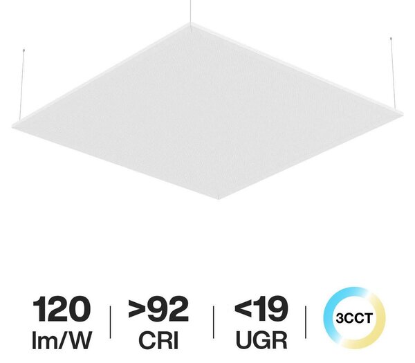 Pannello LED a Sospensione 60x60 42W CCT UGR19 con driver Philips Colore Bianco Variabile CCT