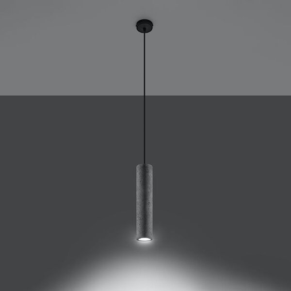 Lampadario a Sospensione in Cemento Leggero LUVO 1 GU10 da interno