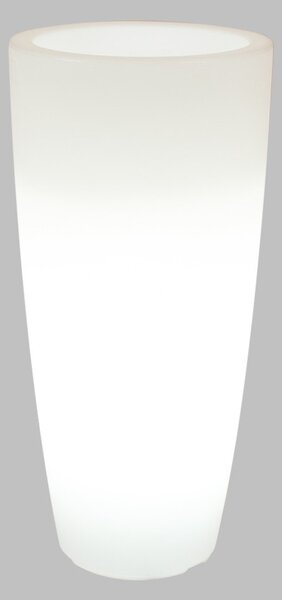 Vaso Illuminabile Tondo Ø33 H90cm E27 Colore Bianco