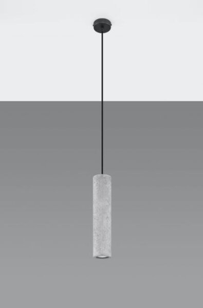 Lampadario a Sospensione in Cemento Leggero LUVO 1 GU10 da interno
