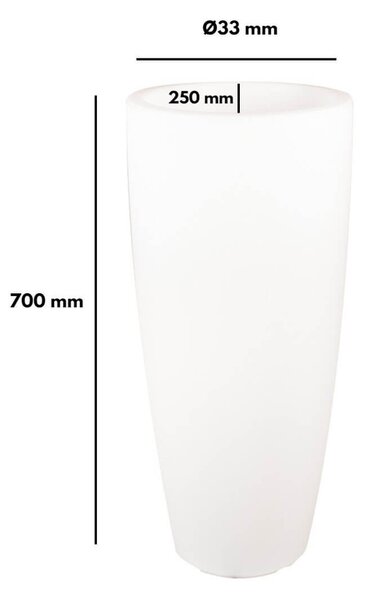 Vaso Illuminabile Tondo Ø33 H70cm E27